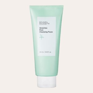 best K-Beauty Products RoundA’Round – Green Tea Pure Cleansing Foam