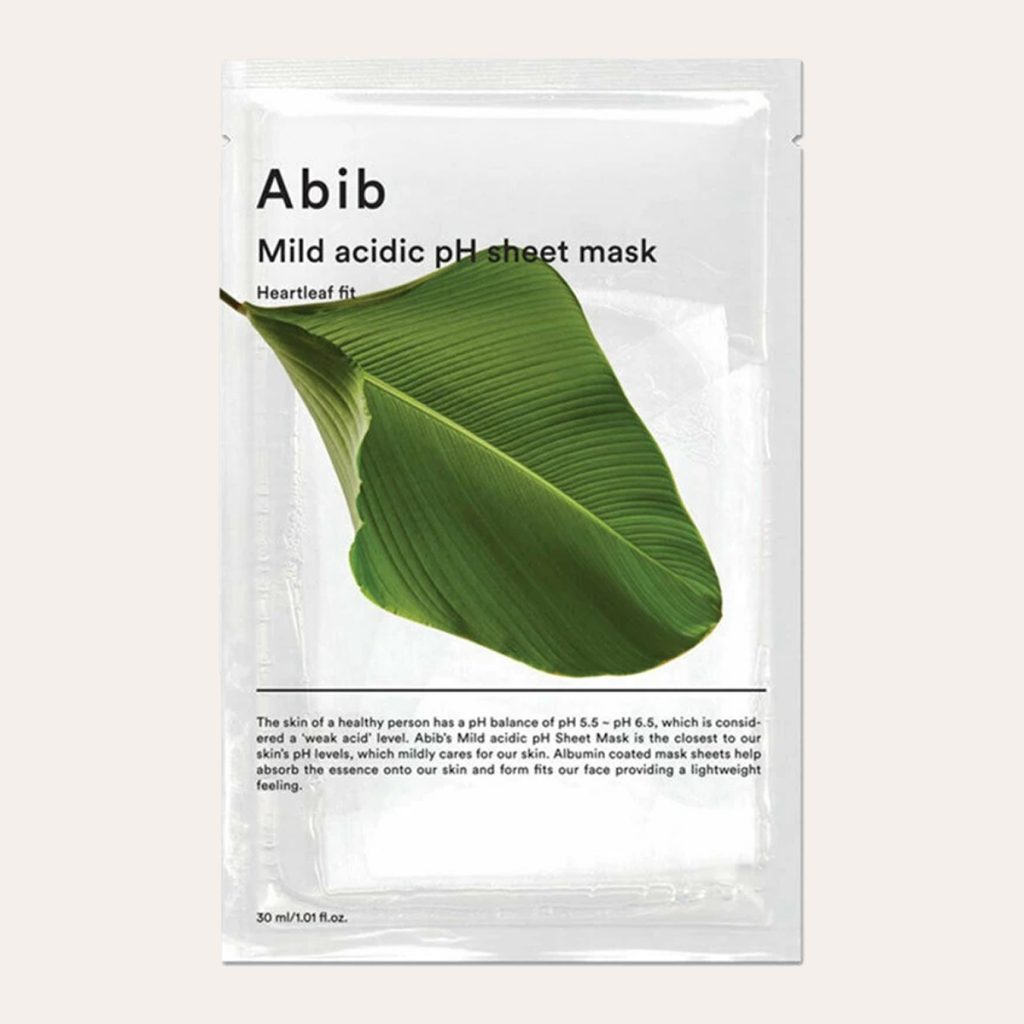 Abib Mild Acidic Ph Sheet Mask Heartleaf Fit