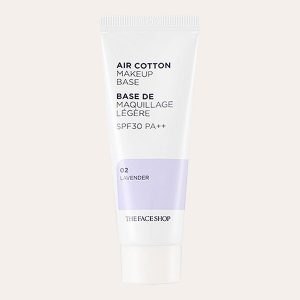 The Face Shop - Air Cotton Makeup Base SPF30 PA++ [#02 Lavender]