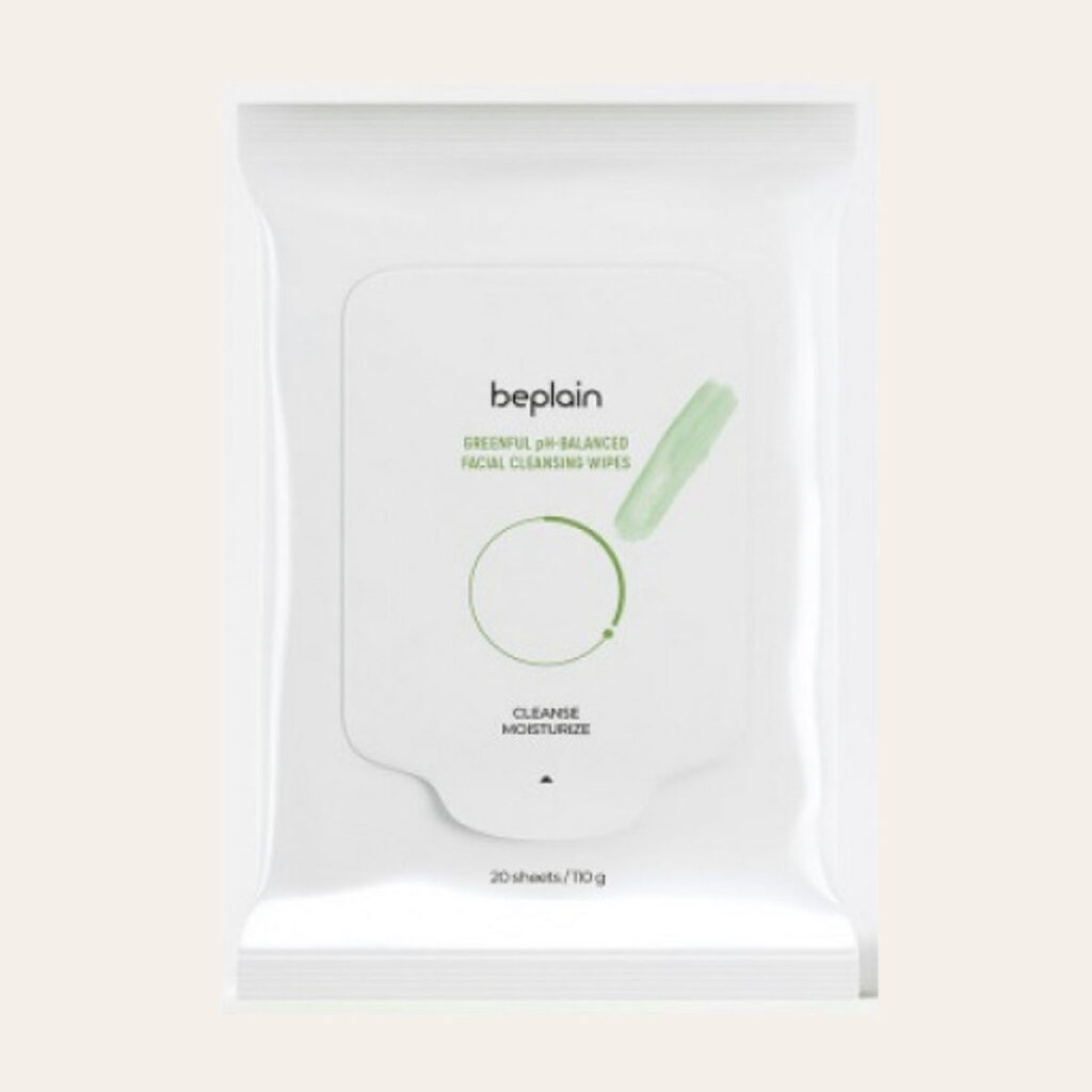 Beplain – Greenful pH-Balanced Facial Cleansing Wipes