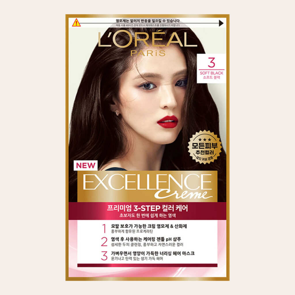 L'Oréal - Excellence Crème [#3 Soft Black]