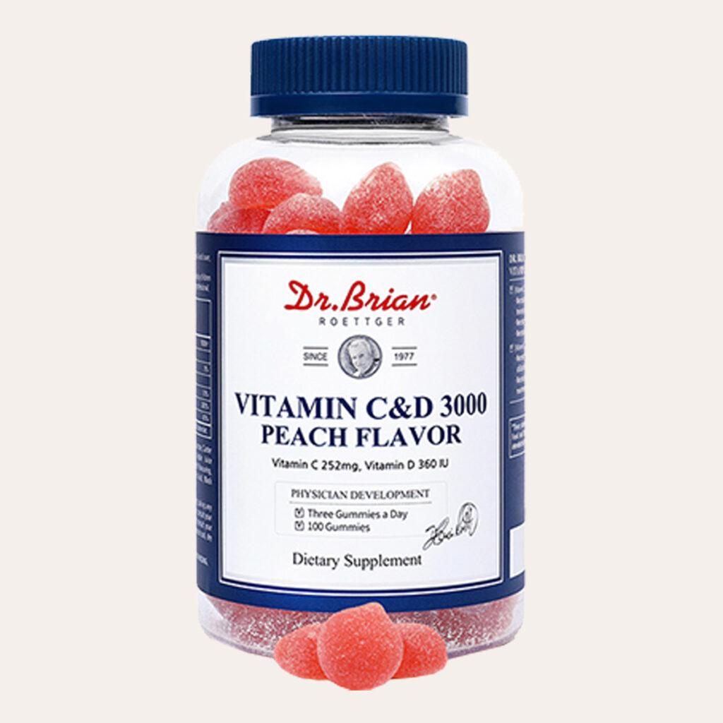 Dr. Brian - Vitamin C&D 3000 Peach Flavor