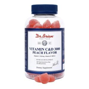 Dr.Brian – Vitamin C&D 3000 [#Peach Flavor]