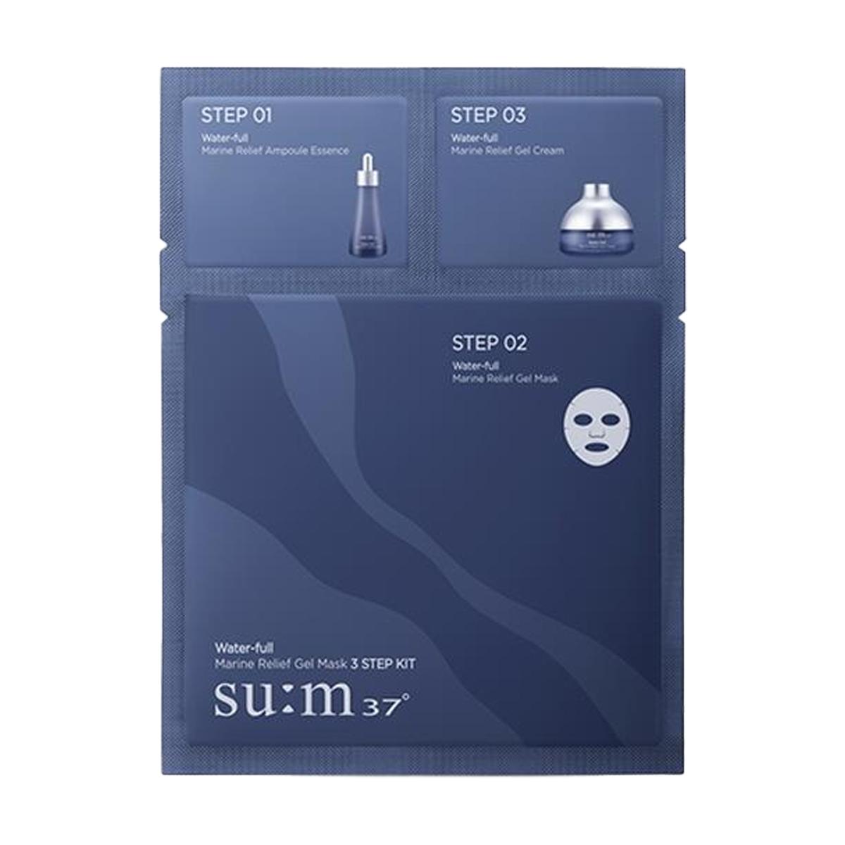 Su:m37° - Water-full Marine Relief Gel Mask 3 Step Kit