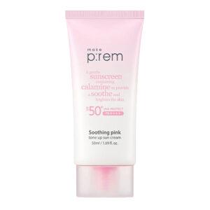 Make P:rem - Soothing Pink Tone Up Sun Cream SPF50+/PA++++