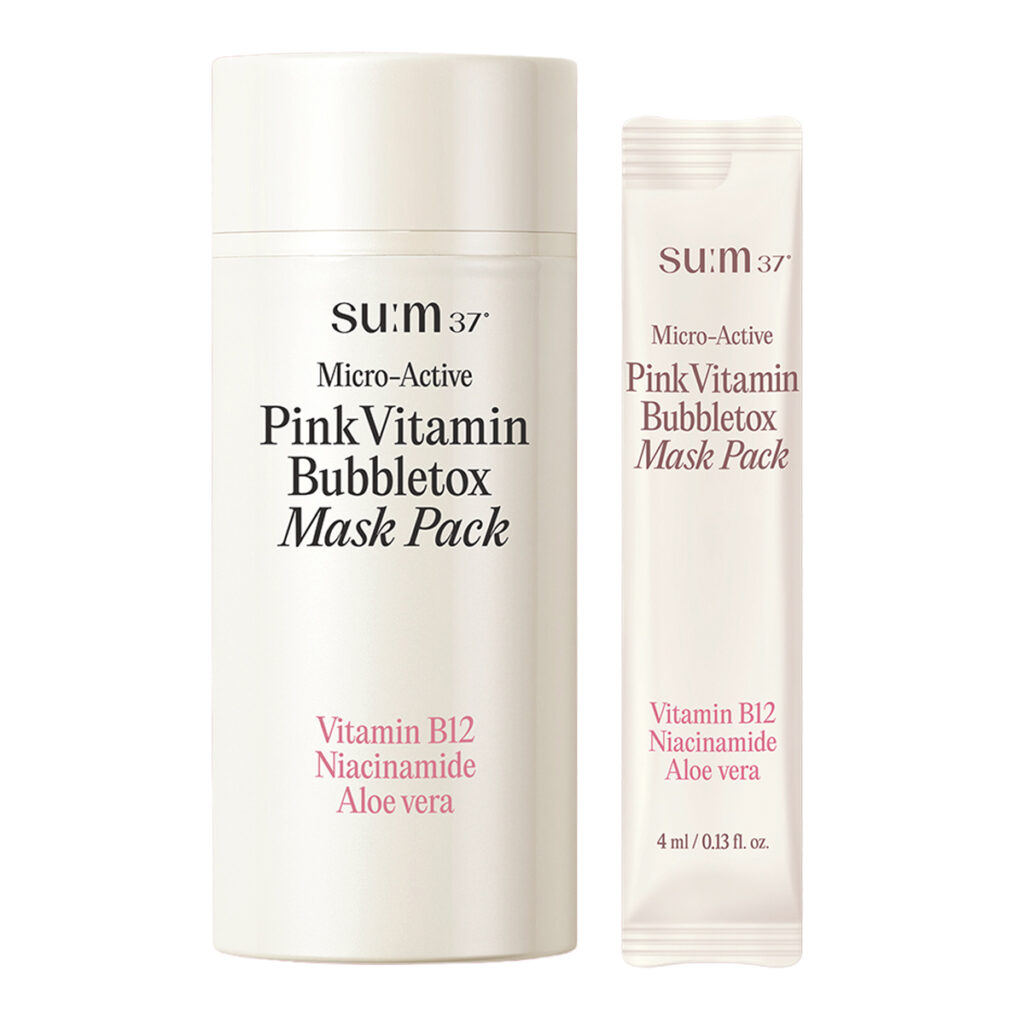 Su:m37° - Micro-Active Pink Vitamin Bubbletox Mask Pack