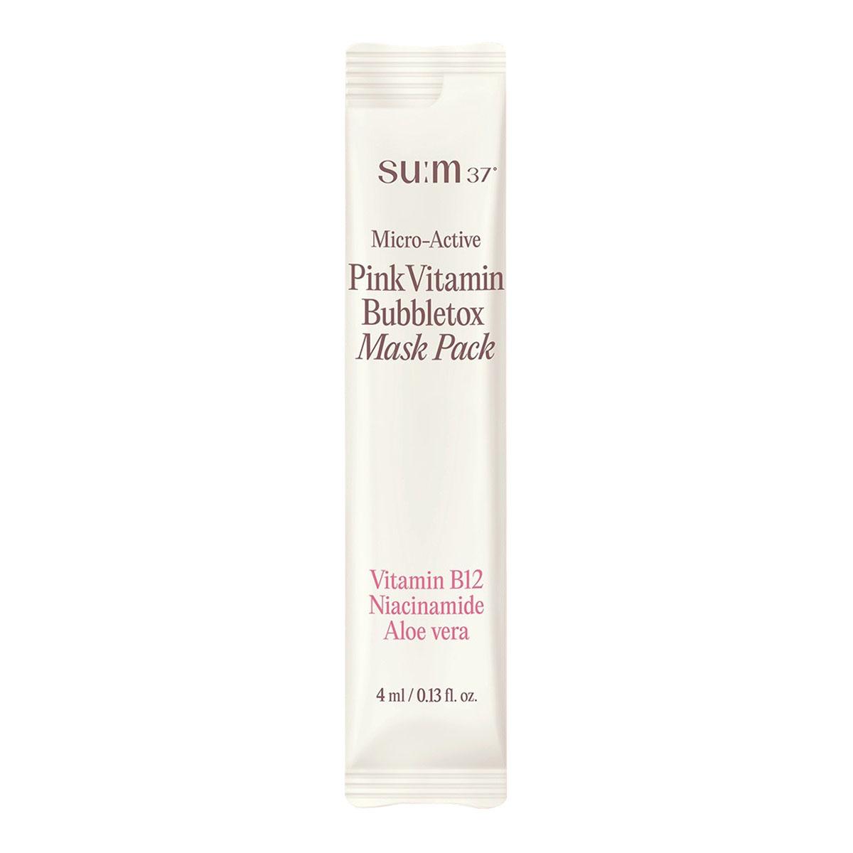 Su:m37° - Micro-Active Pink Vitamin Bubbletox Mask Pack