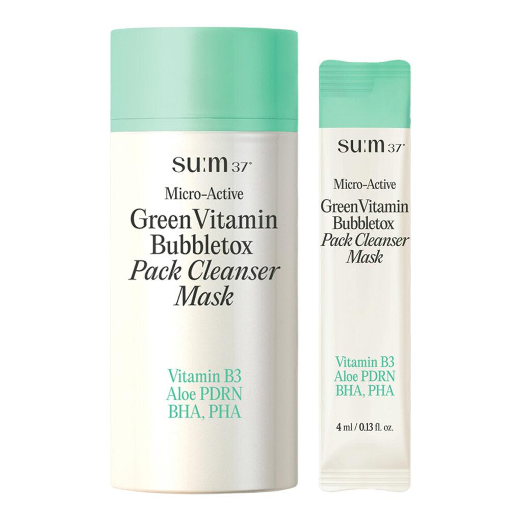 Su:m37° - Micro-Active Green Vitamin Bubbletox Mask Pack