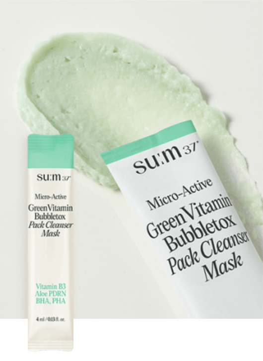 Su:m37° - Micro-Active Green Vitamin Bubbletox Mask Pack