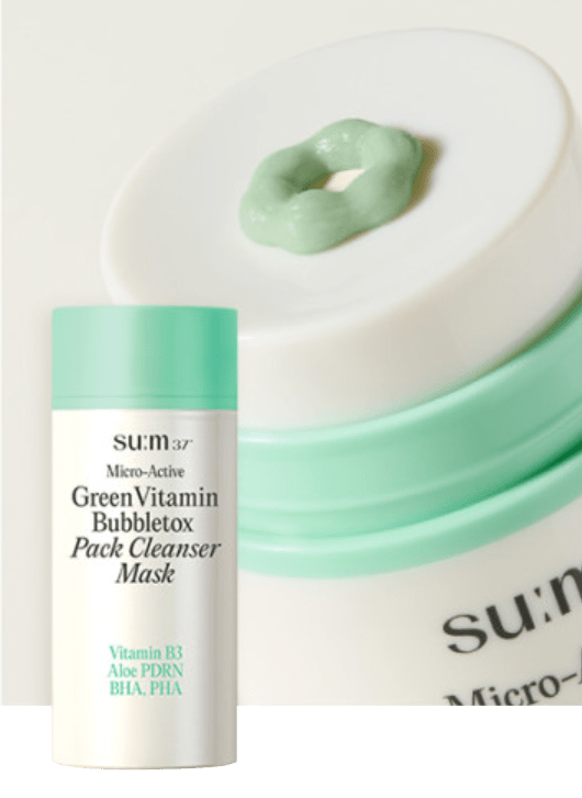 Su:m37° - Micro-Active Green Vitamin Bubbletox Mask Pack