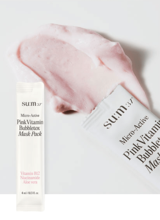 Su:m37° - Micro-Active Pink Vitamin Bubbletox Mask Pack