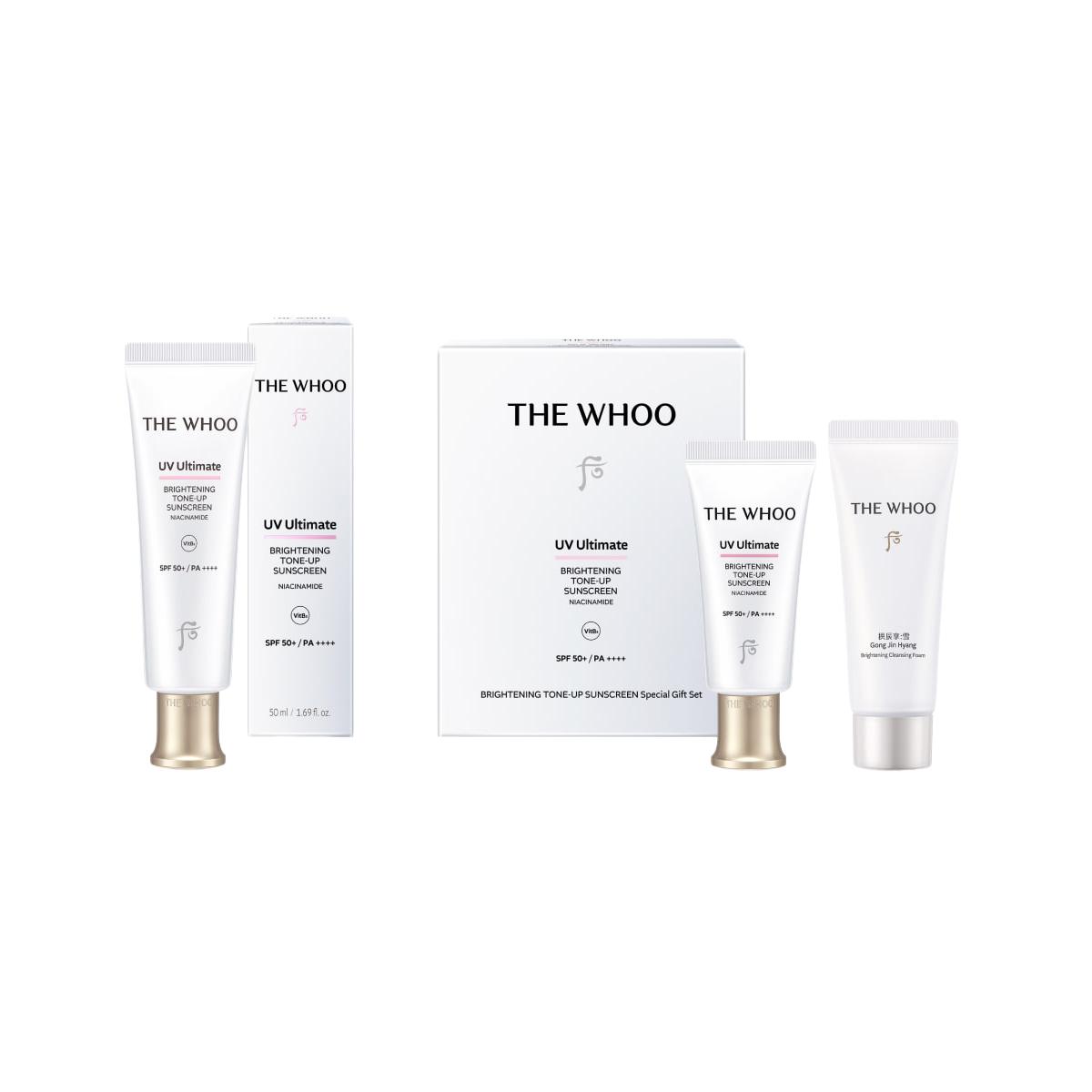 The History of Whoo – UV Ultimate Brightening Tone-Up Sunscreen SPF50+/PA++++ Special Set 2025