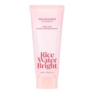 The Face Shop - Rice Water Bright Milk & Jelly Double Foaming Cleanser