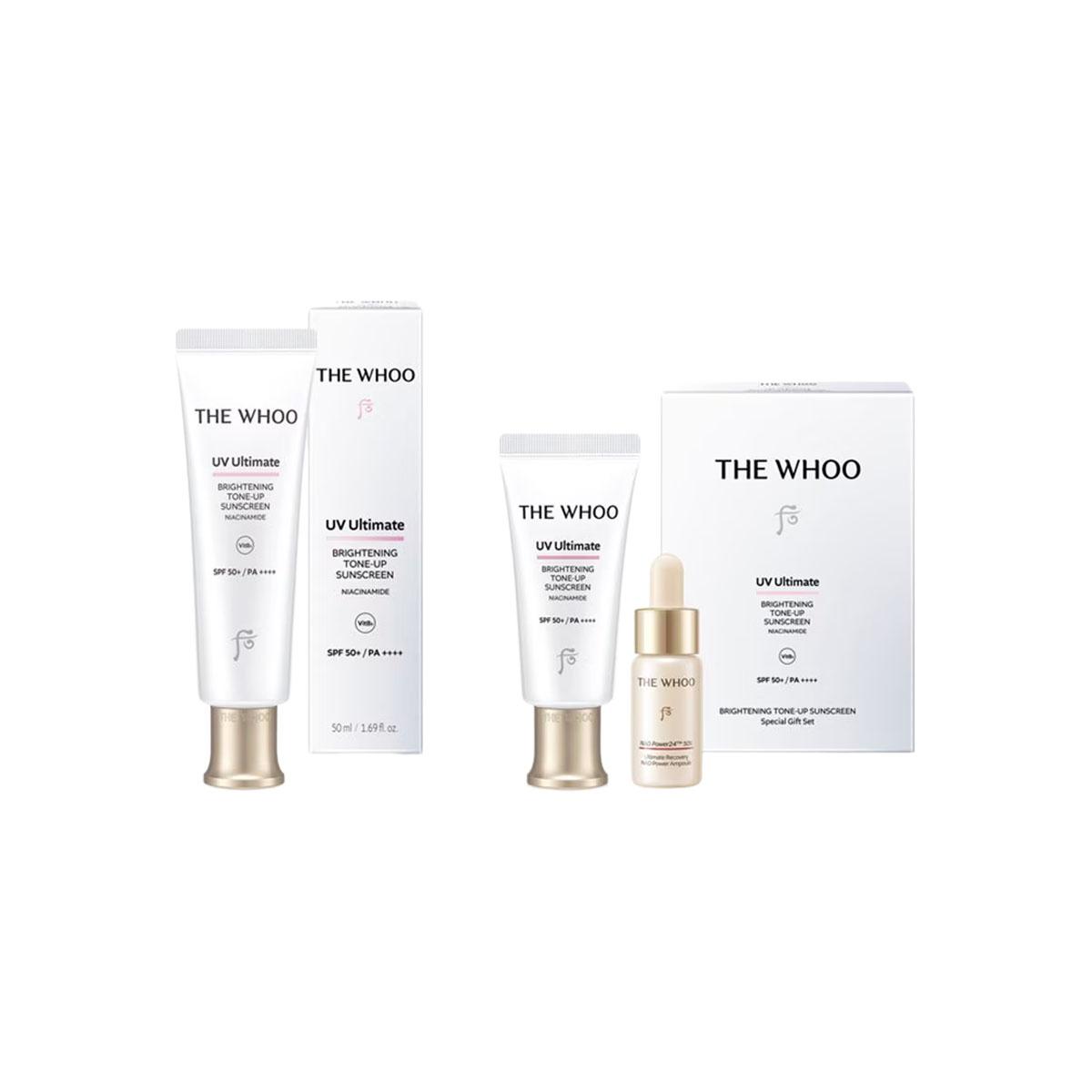 The History of Whoo – UV Ultimate Brightening Tone-Up Sunscreen SPF50+ PA++++ Special Set 2026